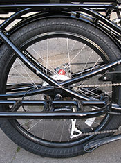 Pedego Stretch Cargo Bike rear structure